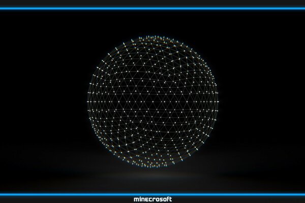 A sphere of glowing individual dots