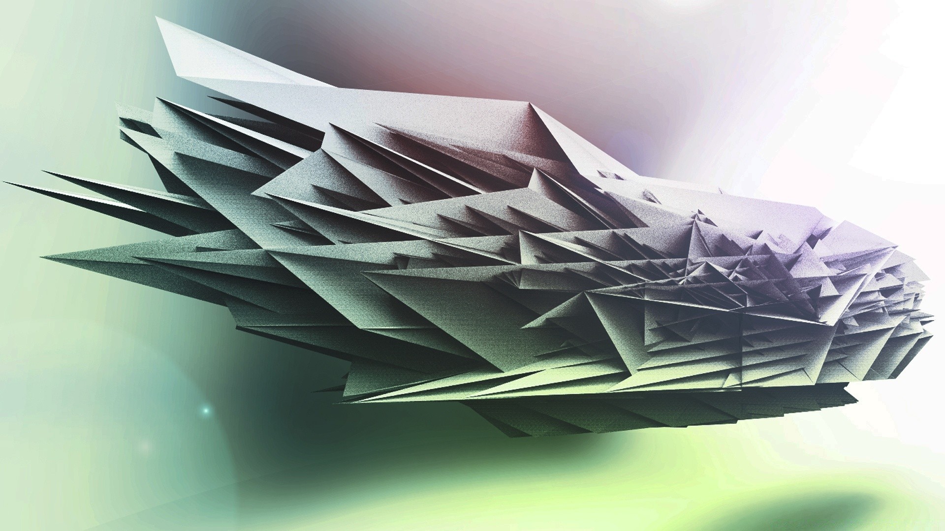 3d graphics business abstract paper art desktop futuristic origami