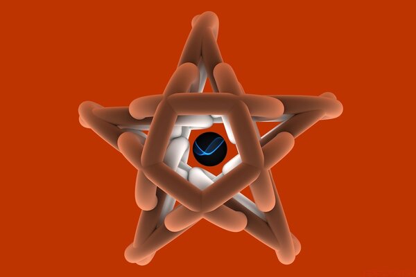 Abstract art in 3d graphics for desktop