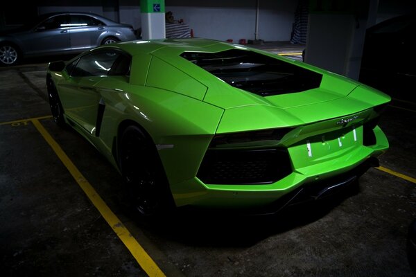 New generation cars. Car parking
