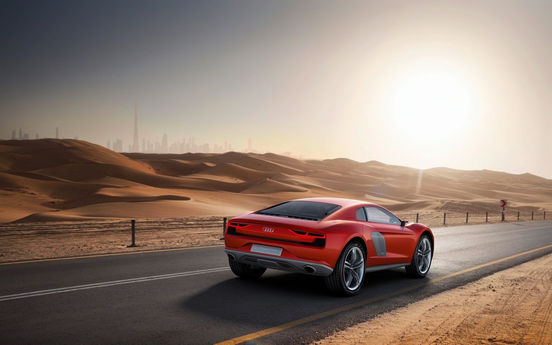 cars car sunset road desert vehicle transportation system beach travel landscape hurry asphalt blacktop light