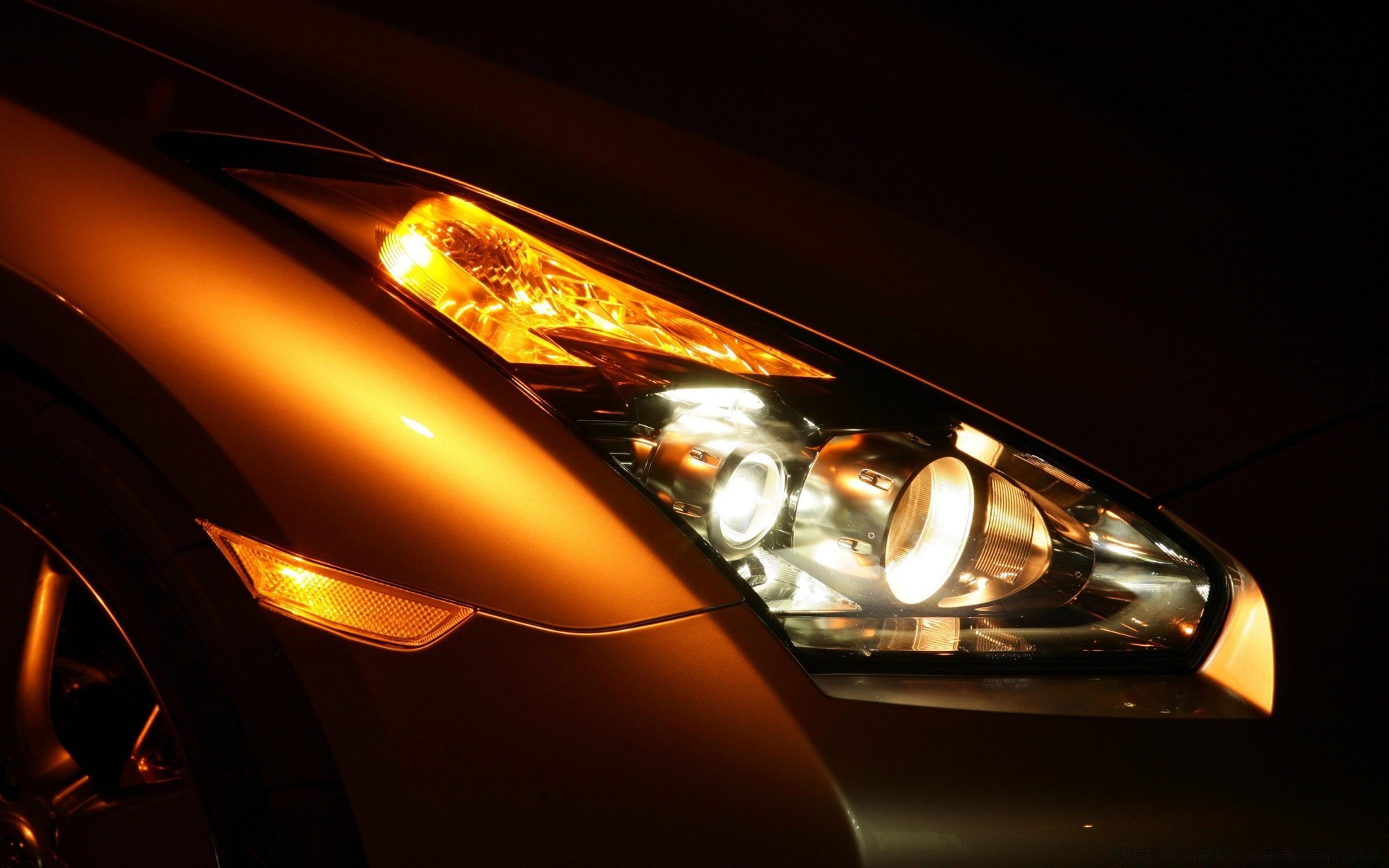 cars light car motion flame design abstract reflection vehicle energy dark gold blur