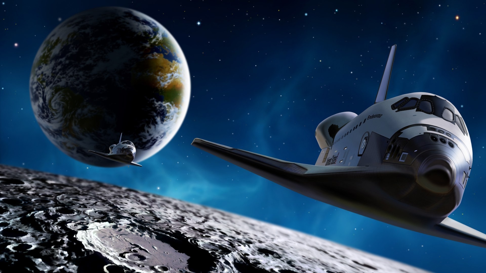 spaceships planet moon astronomy ball-shaped exploration space galaxy science universe spacecraft solar ocean sky astrology dark desktop travel atmosphere
