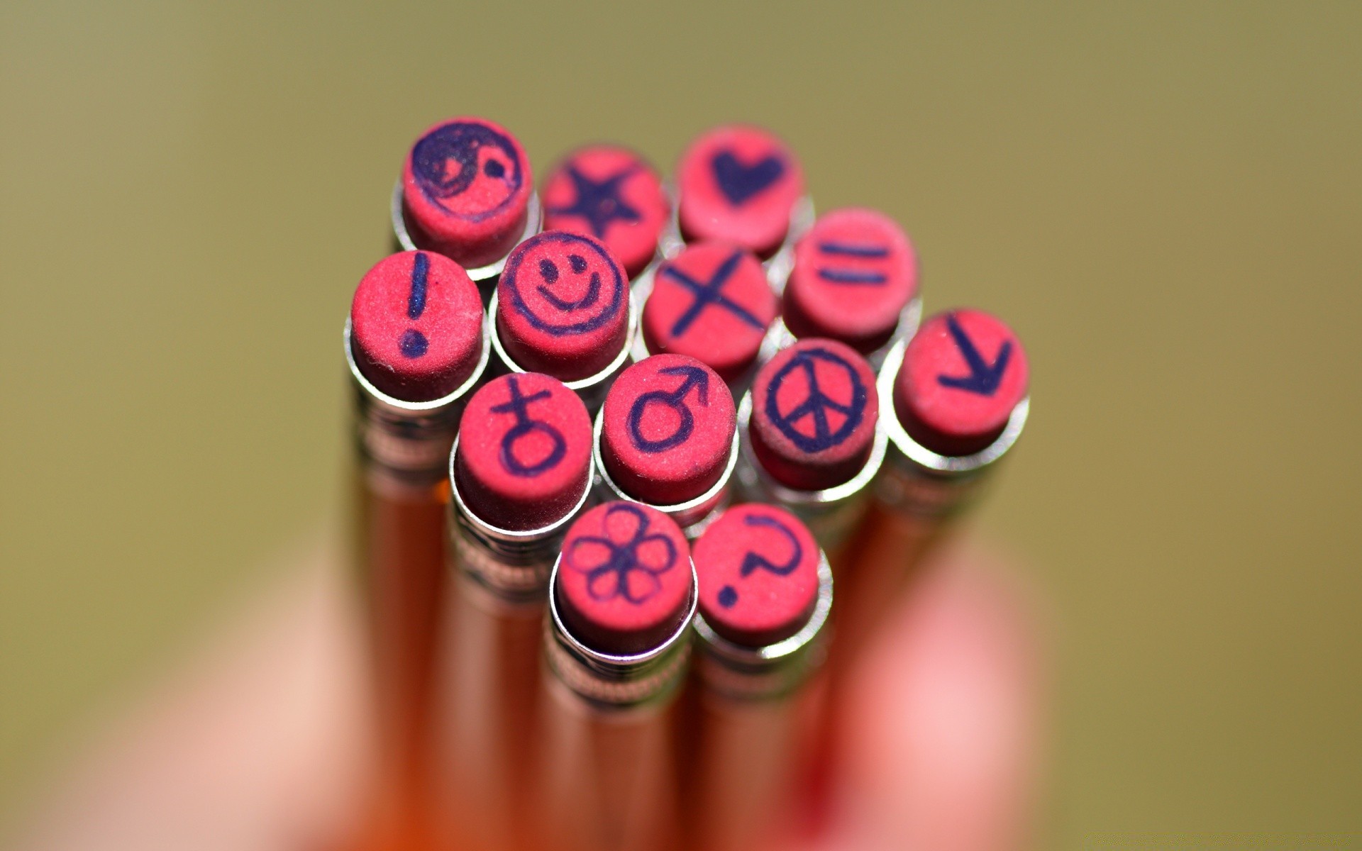 macro desktop color close-up