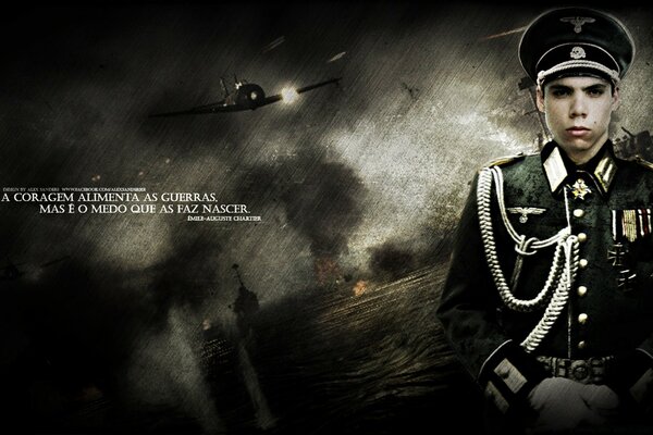 War. German plane raid