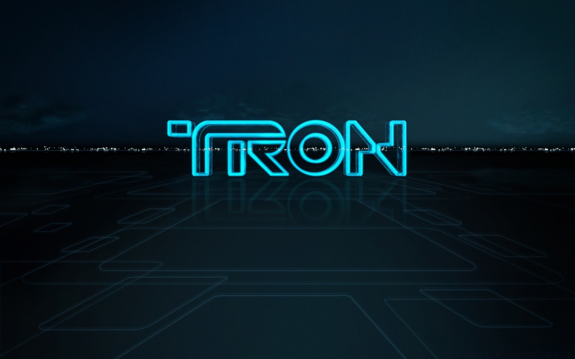 tron legacy dark illuminated technology desktop