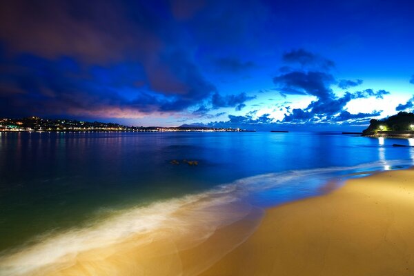 Beautiful sunset and calm sea
