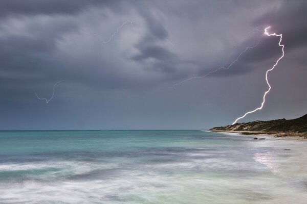 Resort landscape: the fury of bad weather