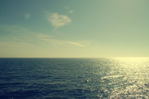 Nature in the form of the sea and the sun