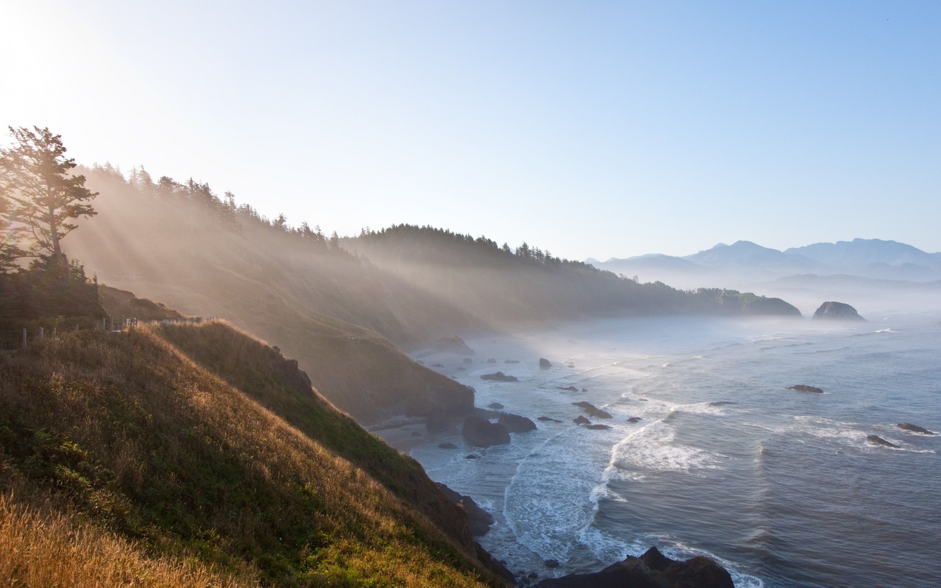 sea and ocean water nature landscape travel fog sky mountain outdoors mist snow