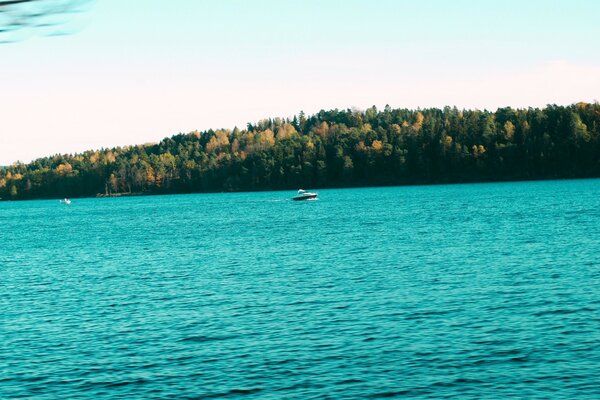 Boat trip on turquoise water