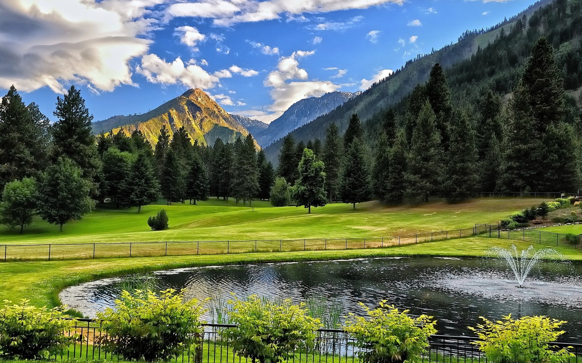 mountains landscape lake mountain scenic water nature wood tree outdoors valley sky travel river reflection