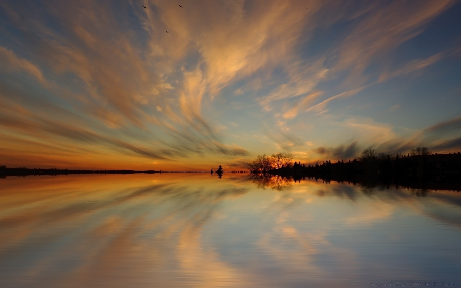 the sky sunset dawn landscape evening sky sun dusk water reflection nature light fair weather lake