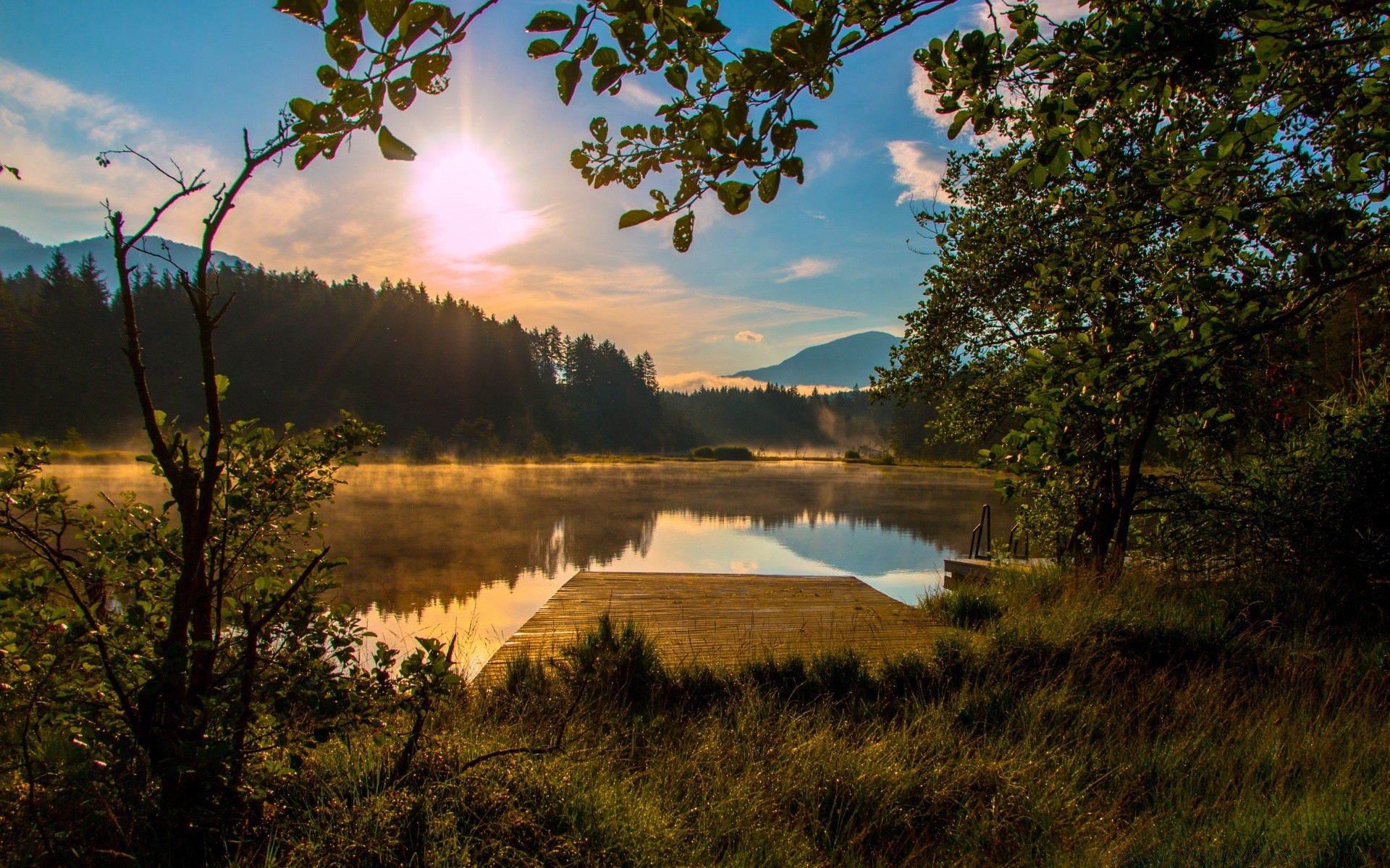 landscapes landscape lake water tree reflection nature sky dawn sunset outdoors river wood travel evening sun grass fall
