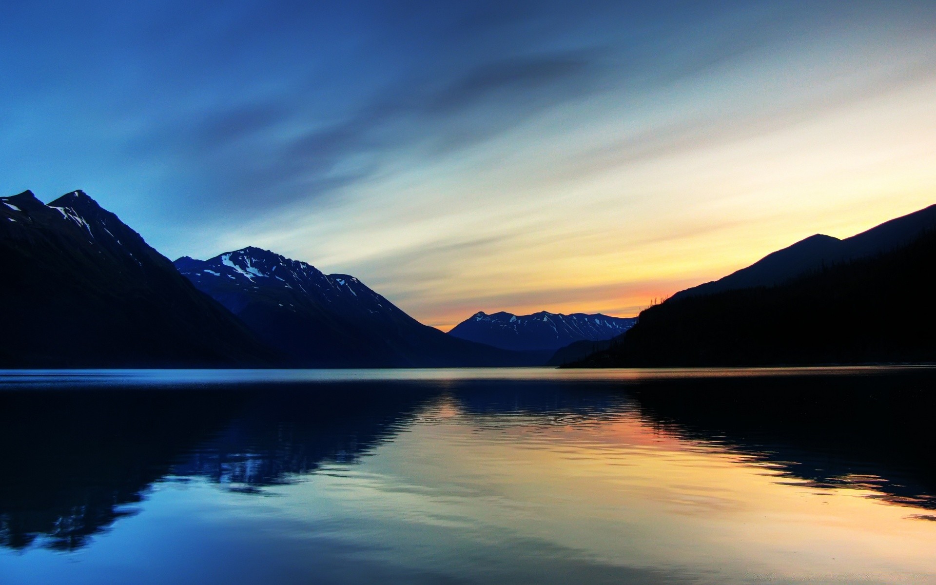 lake sunset water dawn evening travel mountain dusk outdoors reflection sky landscape nature snow