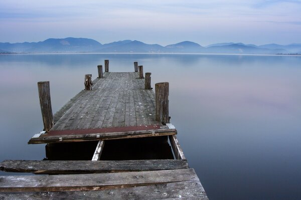 Missing wooden plank