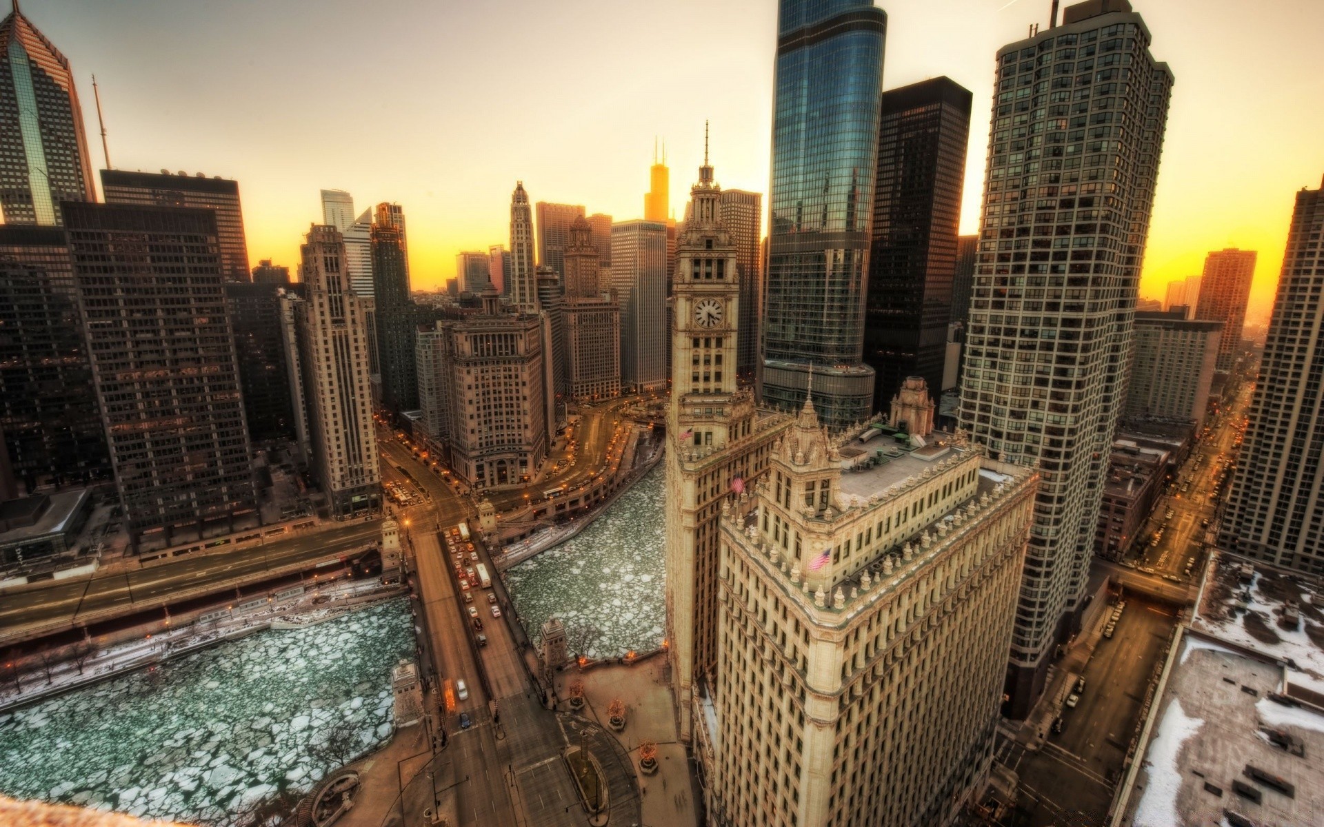 america city architecture skyscraper travel building cityscape skyline downtown urban office business modern tower hotel dusk evening sunset outdoors finance