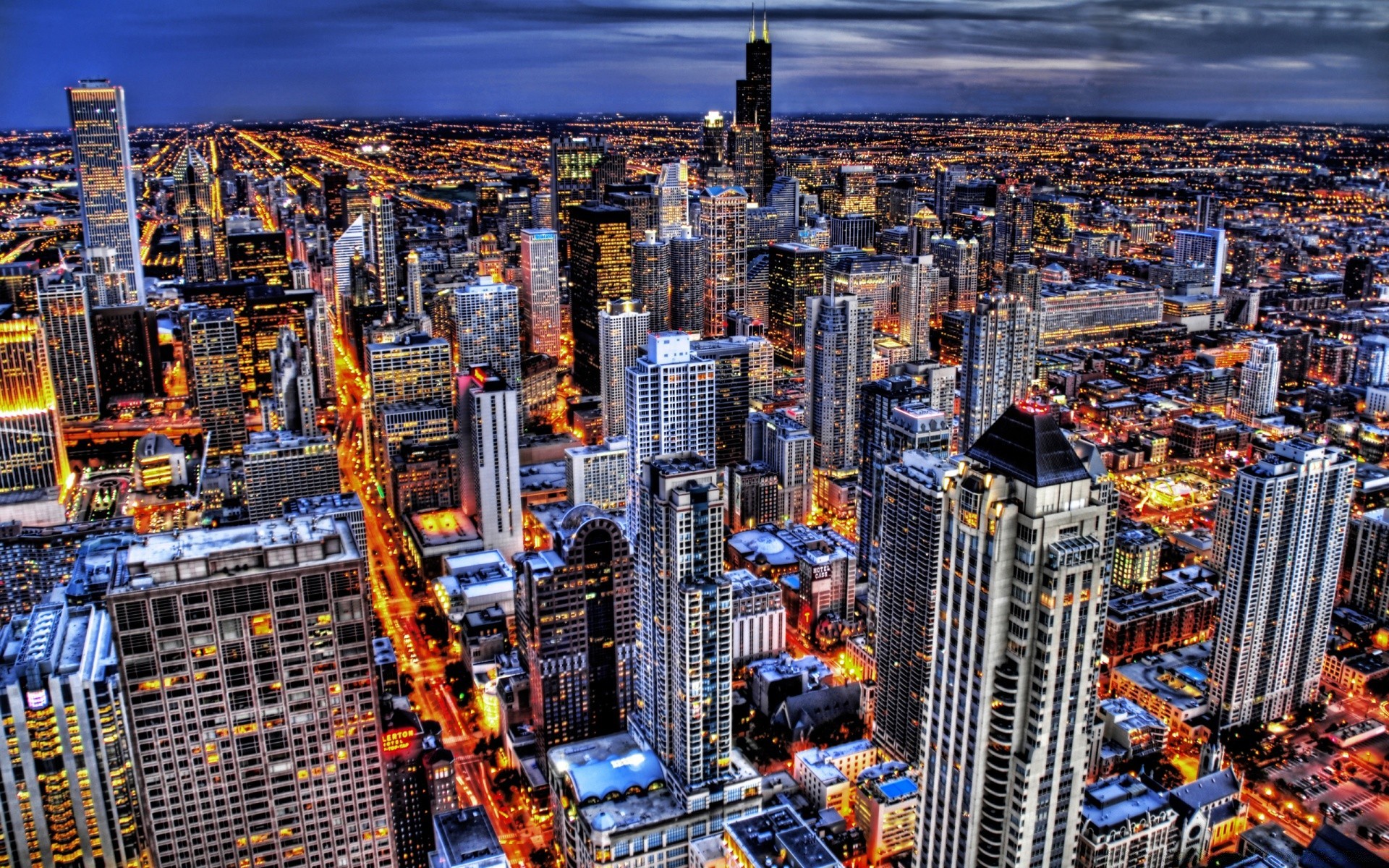 america city cityscape skyline skyscraper travel urban building downtown modern aerial architecture dusk business sight panoramic tall office evening tower scene