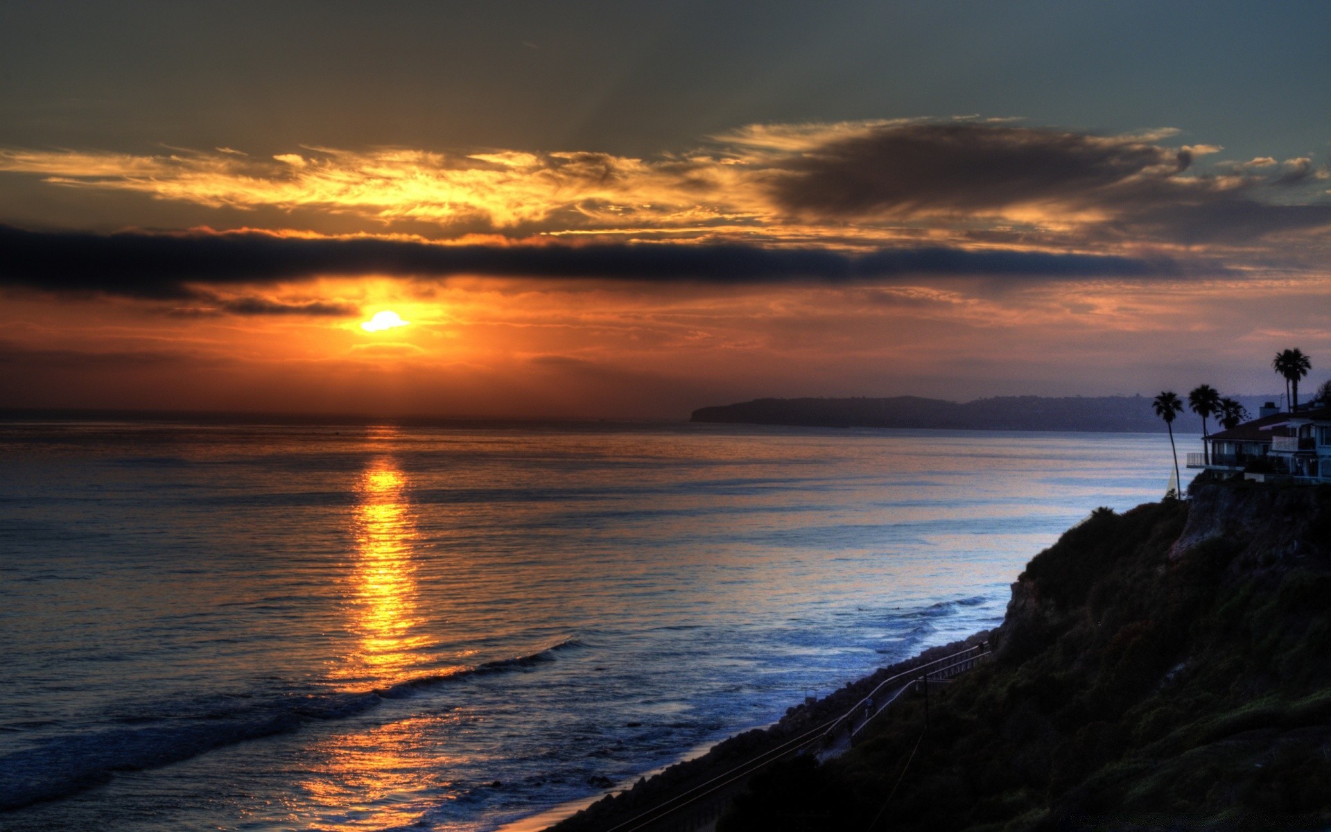 america sunset dawn dusk water sun beach sea evening landscape ocean seascape sky seashore backlit