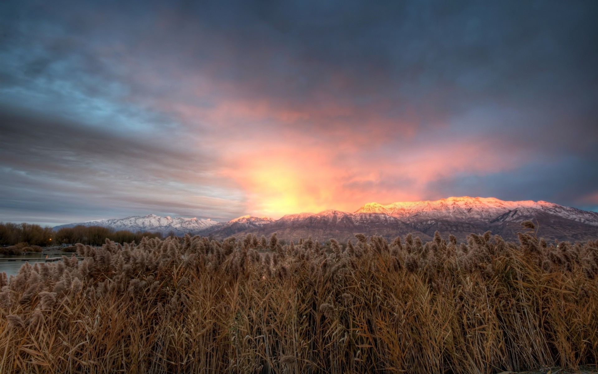 america sunset landscape dawn sun sky evening nature field dusk outdoors light fair weather fog rural fall countryside wheat