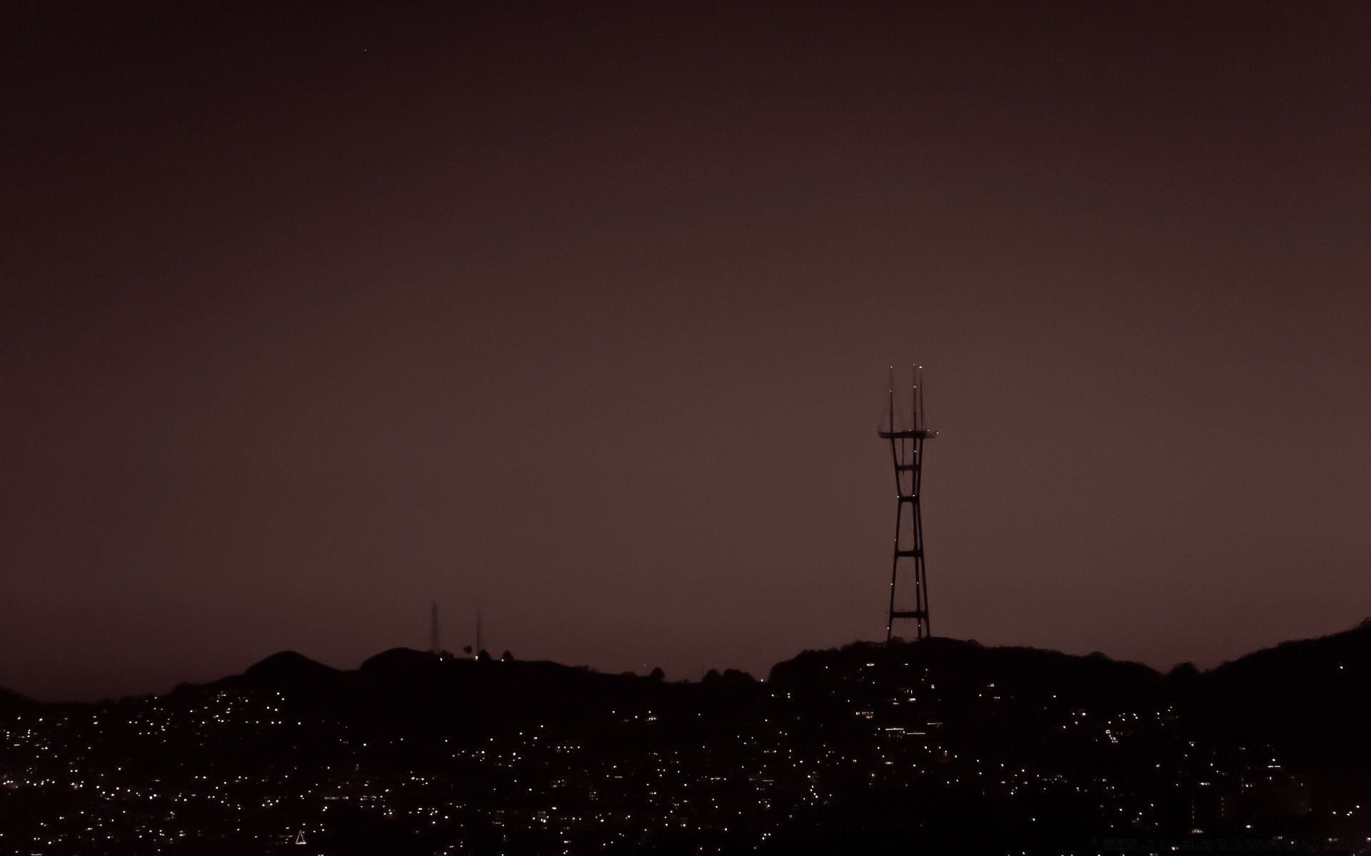 america sunset silhouette landscape sky moon light dawn backlit evening dusk fog sun tower observatory lighthouse travel