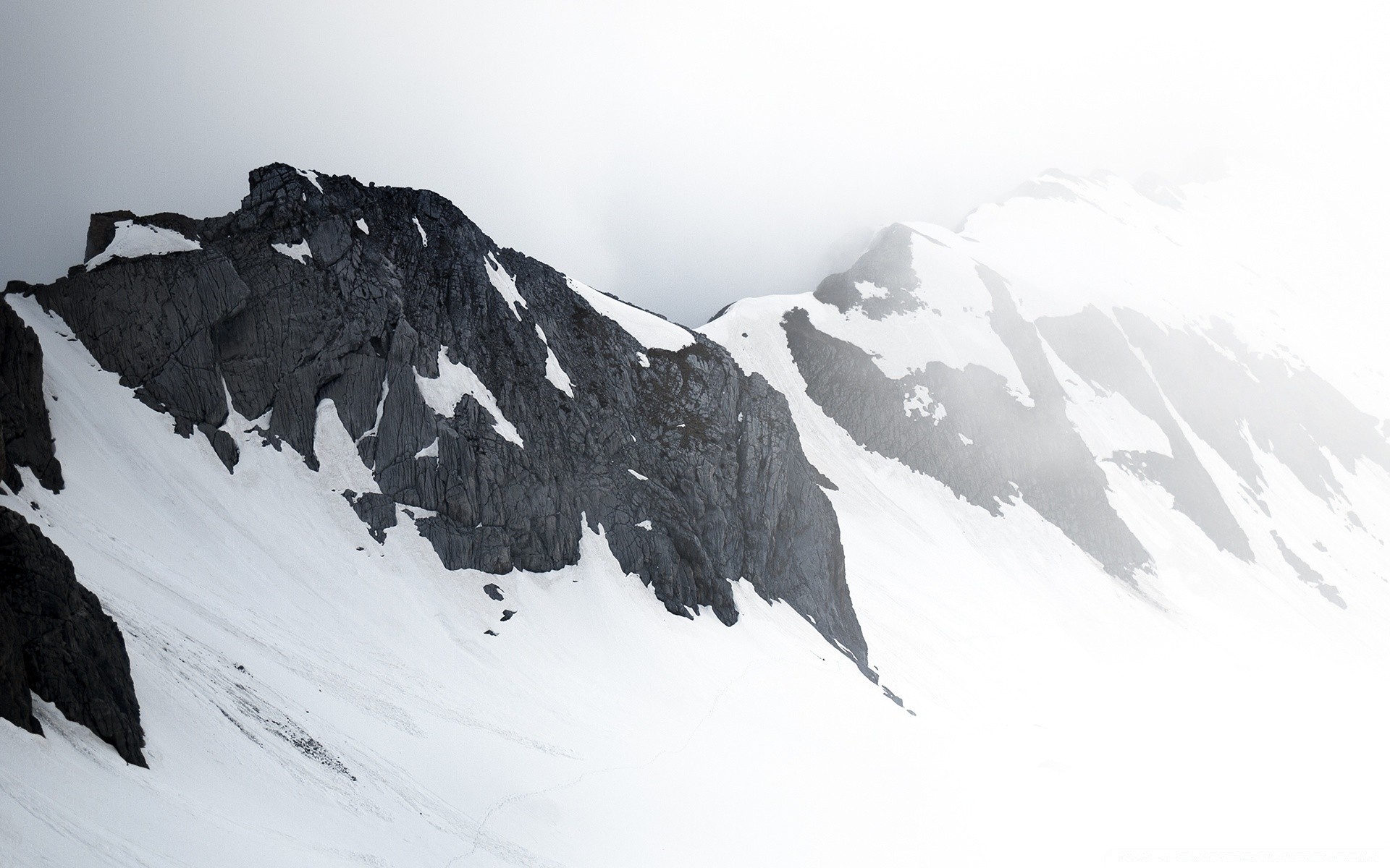 europe snow mountain winter ice cold travel climb