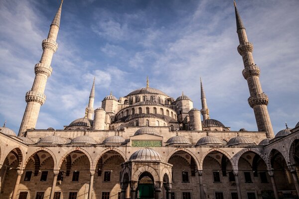 The cathedral is like the Taj Mahal but bigger and longer