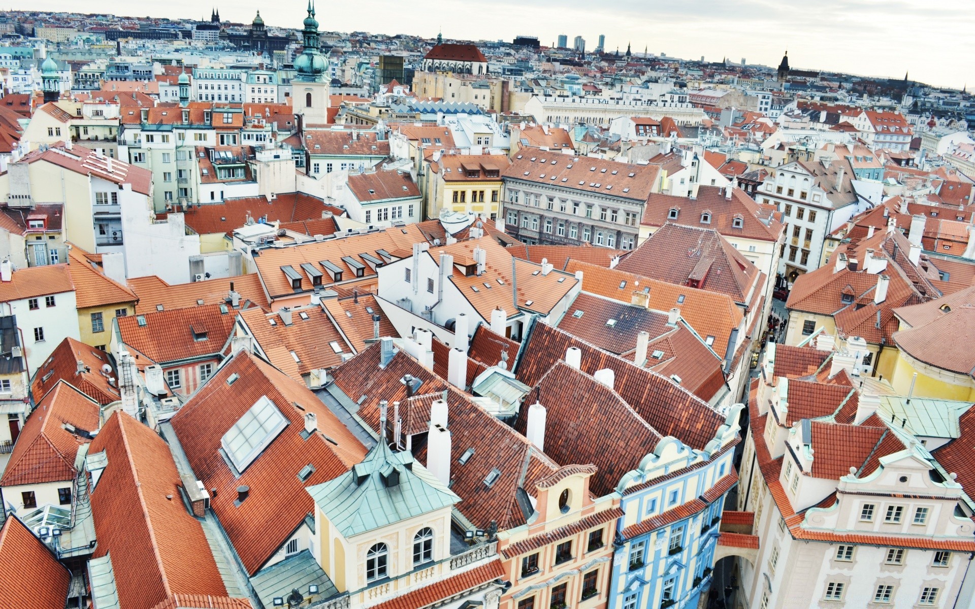 europe architecture roof city town travel house building cityscape urban outdoors tourism aerial church sky old sight panorama