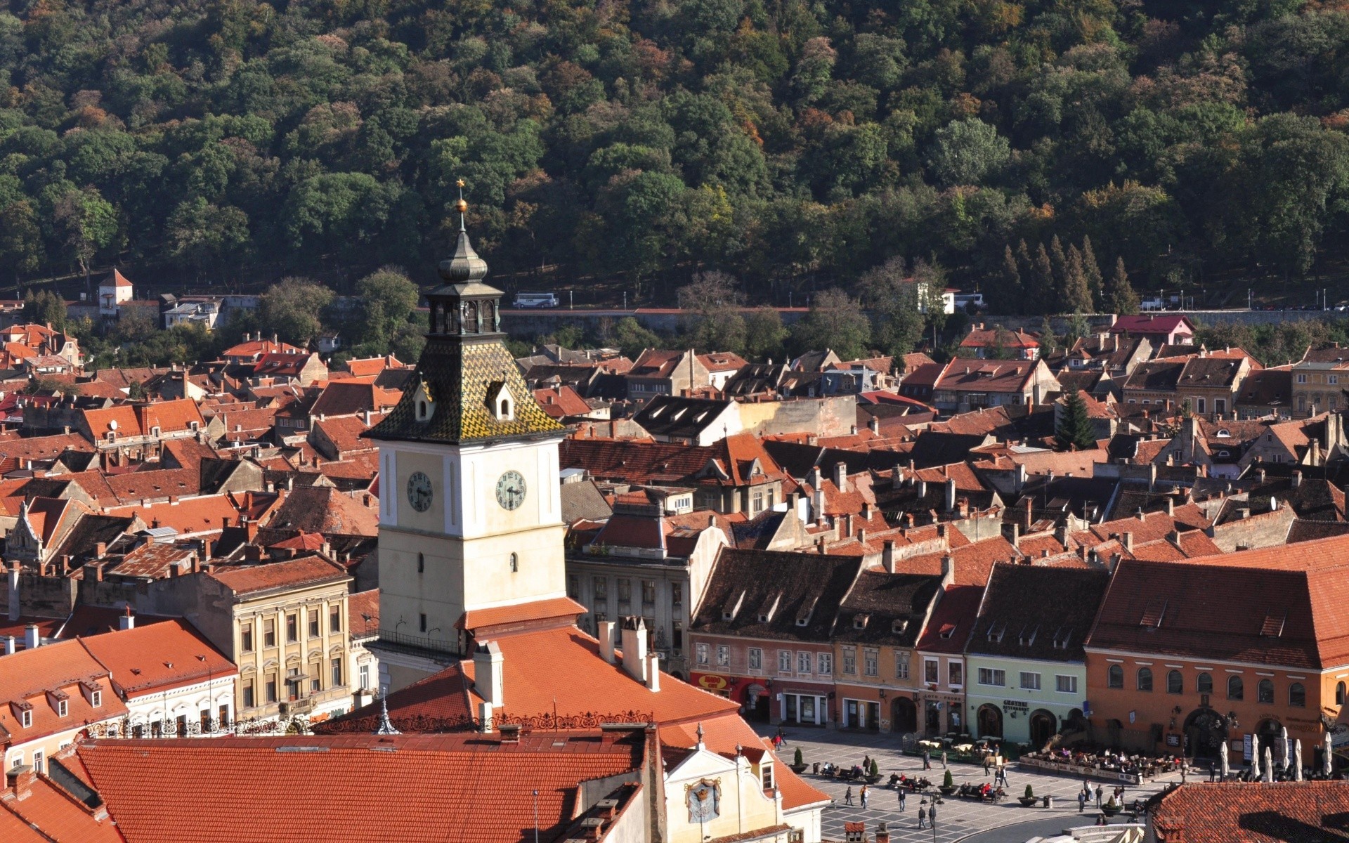 europe architecture roof city town travel building church outdoors tourism house castle cityscape panoramic urban